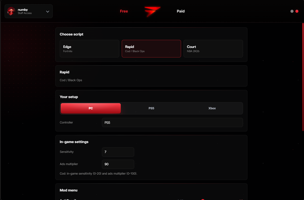 COD profile
