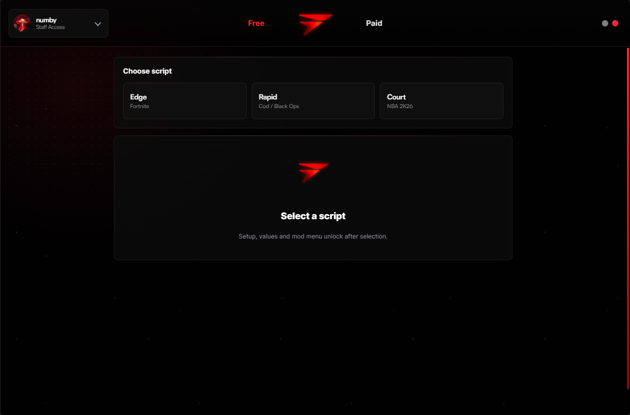 Browse scripts
